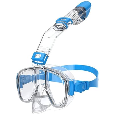 Onderwater Snorkelen Halve Gezicht Gezicht Kinderen Zwemmasker Kit Duiken Ademhalingsmaskers Anti-Mist Veilig Ademen voor Volwassenen Praktisch Gebruik S/M gray
