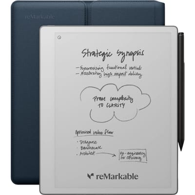 reMarkable Paper Pure met Sleeve Blauw