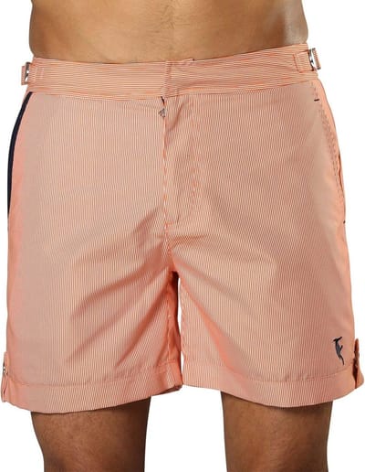 Zwemshort Tampa Stripes Tangerine Orange - 34 - M/L