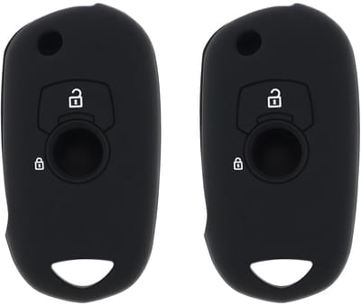 Dailygoods- Autosleutel Cover 2 Stuks - Compatibel met Opel Astra K/Insignia B/Corsa E/Mokka/Zafira - Bescherming tegen Krassen/Stof - Lichtgewicht/Antislip Grip - Eenvoudig te Installeren - Sleutelhoes