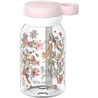 Mepal Drinkfles met rietje Campus - 450 ml - Waterfles kinderen - Lekdicht - Hygiënische draaideksel - Fairy Wonders