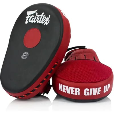 Fairtex Hand Pads / Focus Mitts Zwart/Rood per paar