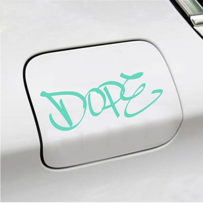 Bumpersticker - Dope - 7 X 18 - Mint