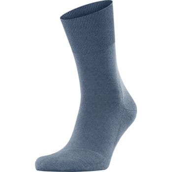 FALKE Run eenkleurig katoen functioneel materiaal sokken unisex blauw - maat 44-45