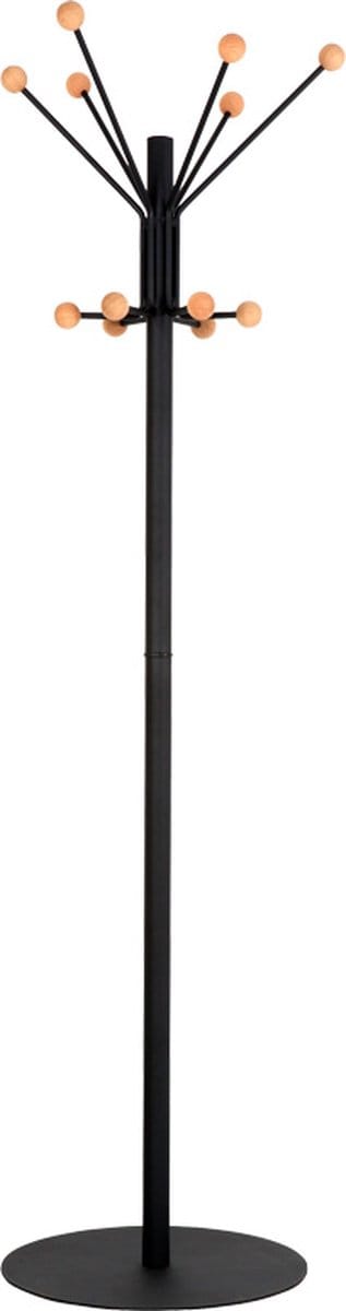 V-Part - Staande Kapstok Giant - Steel Wood - zwart, hout - Kapstok