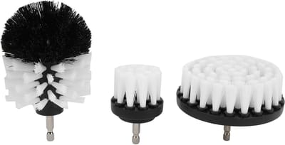 Power Scrubber Borstelset voor Badkamerreiniging, 3-delige Nylon Borstels voor Tegels, Voeg en Vloeren