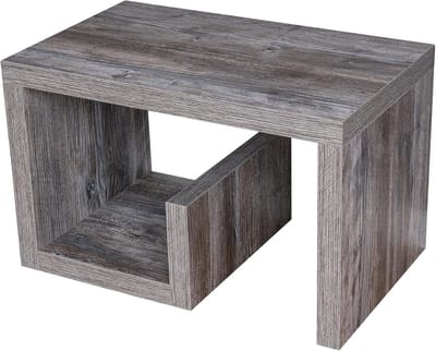 Salontafel Gustav - Oud Hout Shabby Chic Vintage 59x36x36cm - Bijzettafel Voor Woonkamer