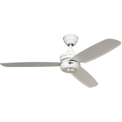 CasaFan Night Flight WE Plafondventilator 65 W (Ø x h) 132 cm x 240 mm Wit Met wintermodus, Met afstandsbediening, Lampaanbouw mogelijk