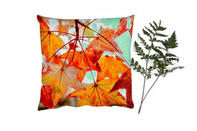 Sierkussens - Kussentjes Woonkamer - 40x40 cm - Herfsttakken - Bladeren - Seizoenen - Landelijk