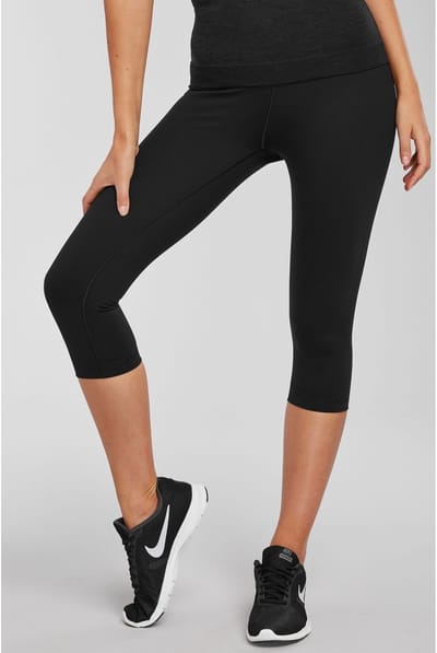 Next - Dames - Vormgevende caprilegging met buikcorrectie en hoge taille - Zwart