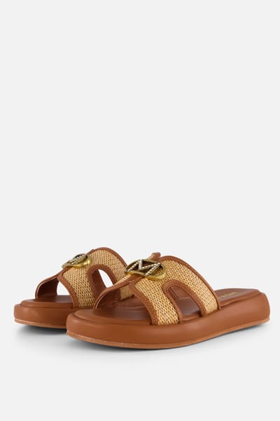 Mexx Mexx Rami Pacha Slippers cognac Synthetisch