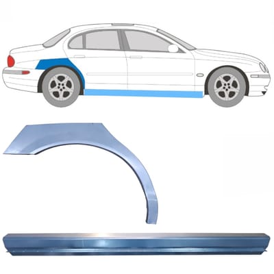 Reparatiepaneel dorpel + achterspatbord voor Jaguar S-Type CCX 1999-2007