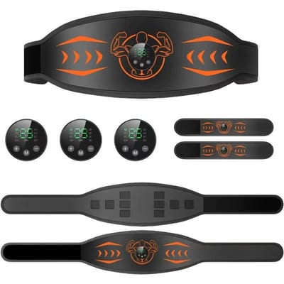 Spierstimulator EMS Buikband Trainer LCD-scherm Buikspieren Fitnesstraining Thuisgym Gewichtsverlies Lichaamsvermagering Buiktraining
