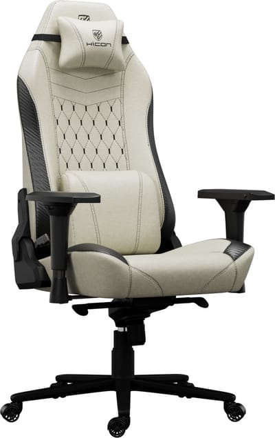 HICON® Ergonomische Bureaustoel met Luxe Premium Ontwerp - Bureaustoel Renegade - Verstelbare Functies - APEX Serie - Beige