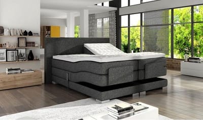 Elektrische Boxspring Tesla antraciet kleur 180X200