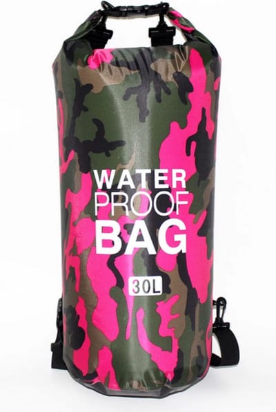 Drybag | Waterproof PVC tas | roze 30L | Waterdichte zak | Tas voor op het water | Waterproof Kanotas/zeiltas/boottas