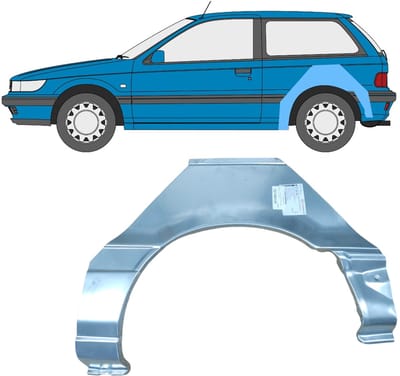 Reparatiepaneel achterspatbord voor Mitsubishi Colt 1988-1992 / Links