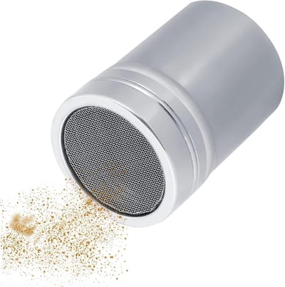 2pcs roestvrijstalen poedersuiker shaker duster voor chocolade - poeder - bakaccessoires