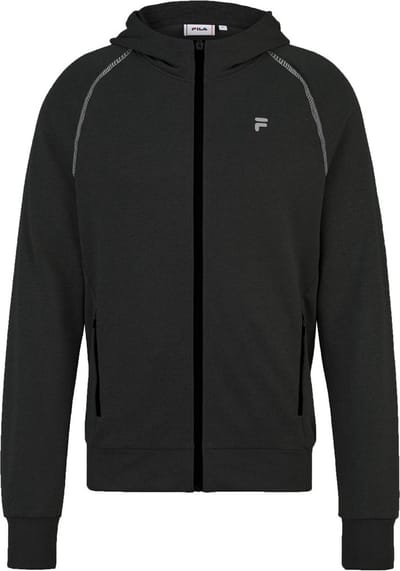 Fila-hoodie Lage Slim Jacket Zwart