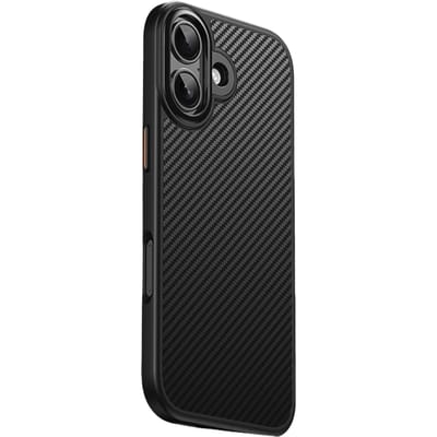Mocaa Apple iPhone 17 Slim Carbon Pantser MagSafe Case Zwart