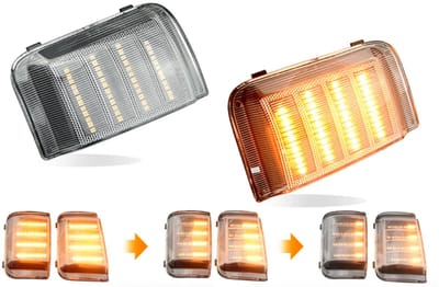 Knipperlichten set Fiat Ducato, Citroen, Peugeot, Dynamisch LED Chrystal uitvoering