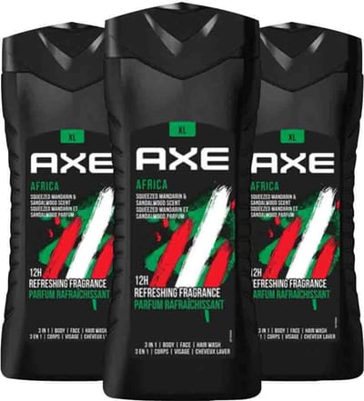 Axe - Douchegel Africa - 3 x 400 ml - Voordeelverpakking