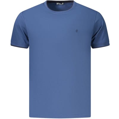 Coveri Moving Blauwe Katoenen Heren T-Shirt