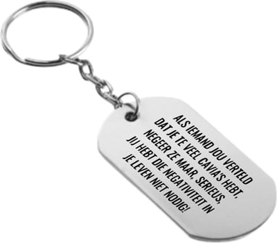 Akyol - als iemand jou verteld dat je te veel cavia's hebt. negeer ze maar, jij hebt die negativiteit in je leven niet nodig! sleutelhanger - Quotes - cavia liefhebbers - quotes - mensen die houden van cavia's - verjaardagscadeau - verjaardag