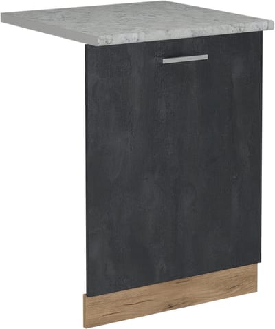 Vicco R-Line Vaatwasserfrontpaneel – 60 cm, WB Marmer Zwart beton
