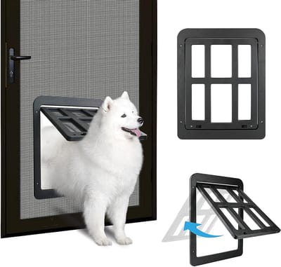 Katdeur met Magnetische Sluiting voor Schermdeur - 34 cm x 44 cm, Dierentoegang, Veilig en Duurzaam