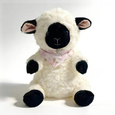 Zwart Gezicht Schaap Wit Gezicht Wol Pluche Speelgoed Schattig Slapend Pluche Speelgoed Gevuld Dier Speelgoed Begeleidingscadeaus 20cm black