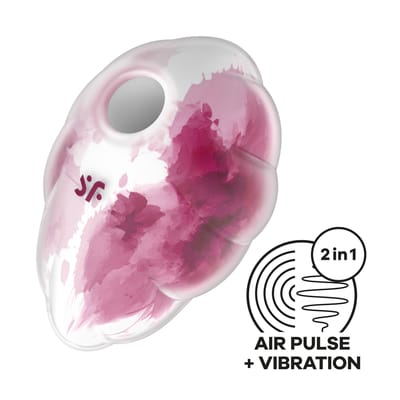 Satisfyer Cloud Dancer | 9cm | Air Pulse Technology | Clitorale stimulatie | 2 afzonderlijk regelbare motoren | 11 drukgolfpatronen | 12 trilprogramma's | Waterdicht (IPX7)