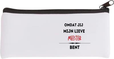 Akyol - omdat jij mijn lieve meester bent Etui - Meester - de liefste meester - verjaardag - cadeautje voor meester - kado - geschenk - 20 bij 9 cm