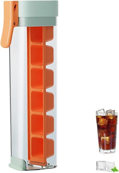 VHV - IJsblokjesvorm - PP-kunststof vierkante vorm - met deksel, makkelijk lossen, stapelbaar - voor whisky, cocktails, ijskoffie en feestjes