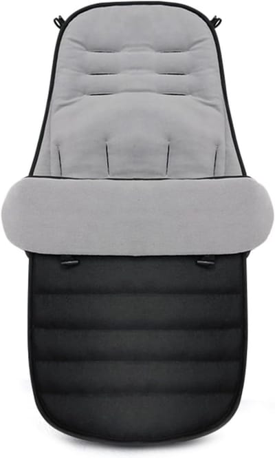 Baby Voetenzak - Kinderwagen Zak - Winterse Warmte - Waterafstotend Materiaal - 97 x 44 cm - Grijs