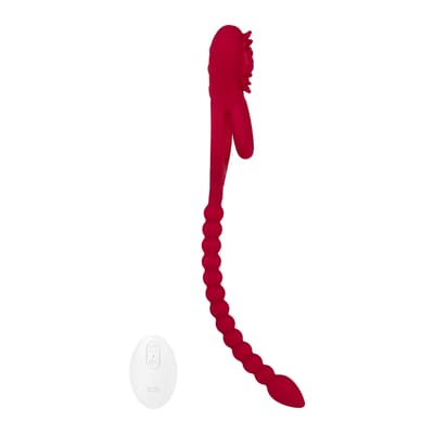 3-in-1 siliconen penisring, 3,5 cm