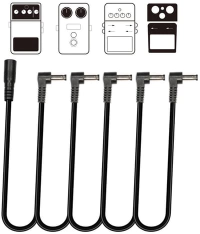 Stroomverdeel kabel voor effect pedalen daisy chain - 5 way - Voeding voor al je Gitaarpedalen - 9v