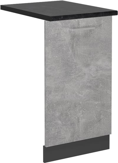 Vicco R-Line Vaatwasserfrontpaneel – 45 cm, WB Antraciet Beton