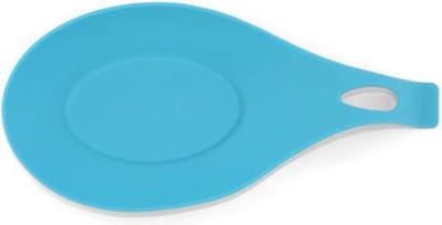 Knaak Lepelmat - Blauw - Siliconen - Hittebestendig tot 240°C - Voor Lepels & Kookgerei - 19,5 x 9,5 cm