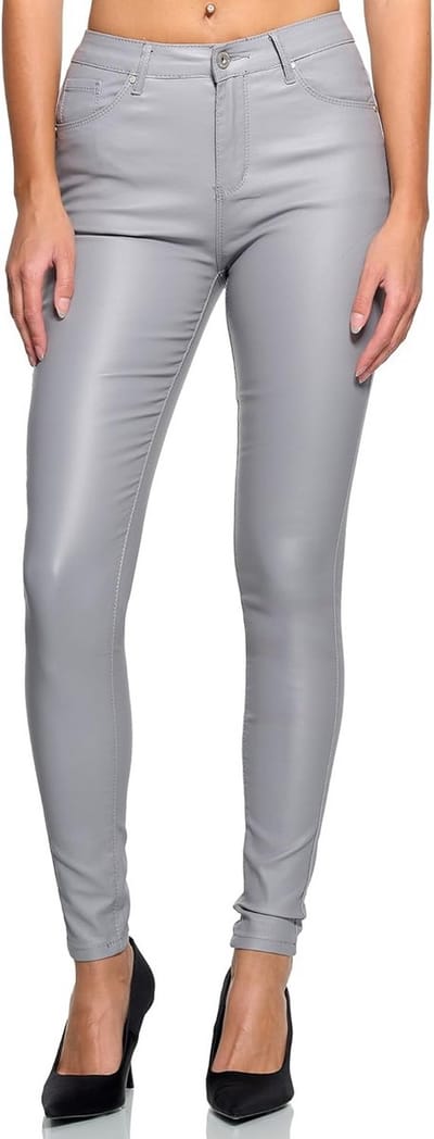 Dames Broek Imitatieleer Push-Up Effect Nauwsluitend