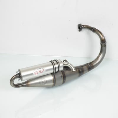Pot d échappement Leovince pour Scooter Peugeot 50 Squab - Etrier Ajp 1996 à 1997 Neuf