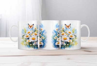 Auqarel koffiemok Bloemenpracht 6