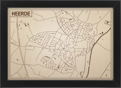 Decoratief Beeld - Houten Van Heerde - Hout - Bekroned - Bruin - 21 X 30 Cm