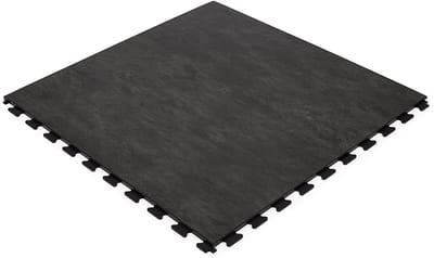 Rubbermagazijn - PVC kliktegel design Pompeji - antraciet 450x450x7,8mm - winkel - showroom - garage - prijs per stuk