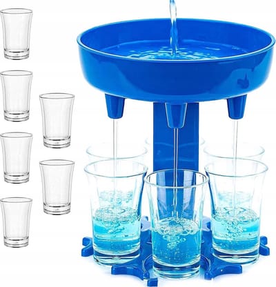 MOZY - Drankdispenser - Shot Dispenser - 6 Glaasjes - Shotglazen - Schenktuit - Game - Party - Shotglazen Vullen - Alcoholdispenser - Shotfontein