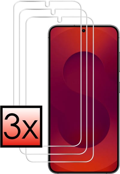 Screenprotector - 3 Stuks - Geschikt voor Samsung Galaxy S25 Edge - Extra Sterk - Beschermglas - Gehard Glas - Tempered Glass - Screen Protector - Bescherm Cover