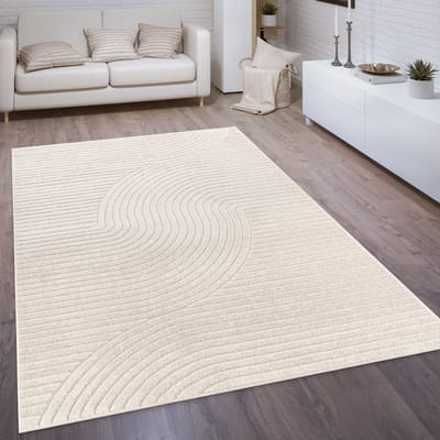 Paco Home Vloerkleed Voor Binnen En Buiten Balkon Terras Scandinavisch Boho Eenkleurig 60x100 cm