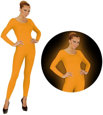 Bodysuit neon oranje
