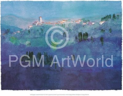 Kunstdruk Ralf Westphal - Landschaft bei Pistoia 100x70cm