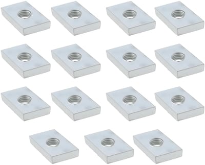 Dailygoods - 15 Stks M8 T-sleuf Moer voor Aluminium Profielen - Gegalvaniseerd Staal